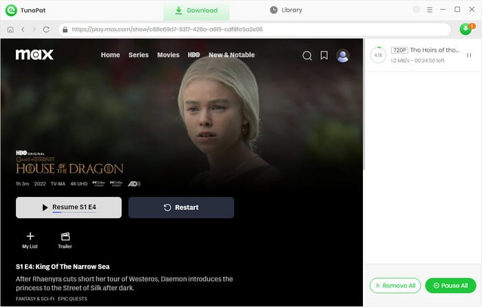 download HBO Max videos 