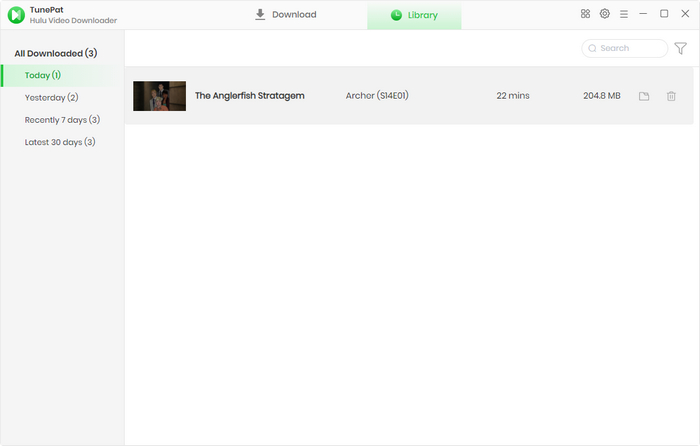 Check download history