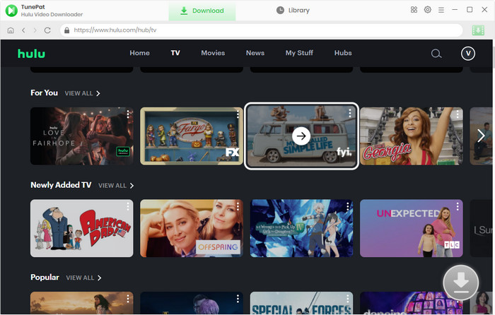 search for Hulu videos
