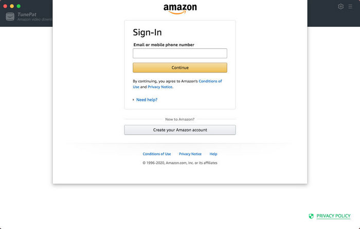 sign in amazon