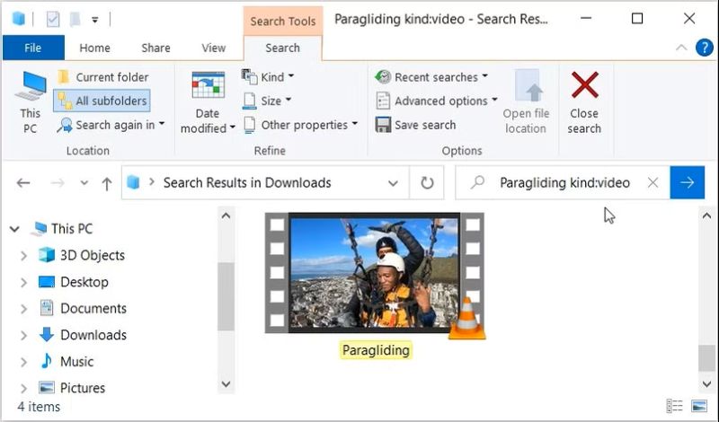 find downloaded videos