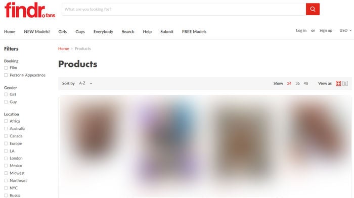 onlyfans search engine : findr.fans