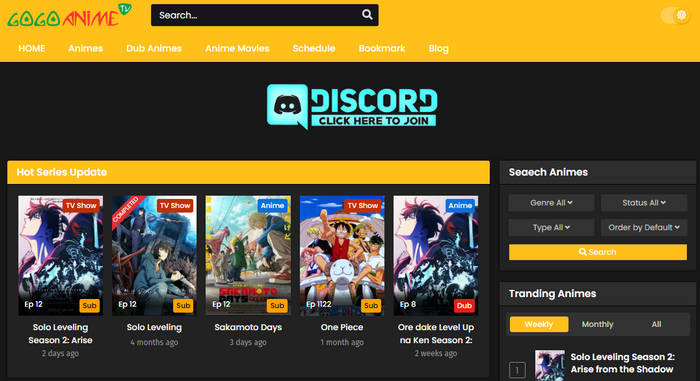 9anime alternatives : gogoanime