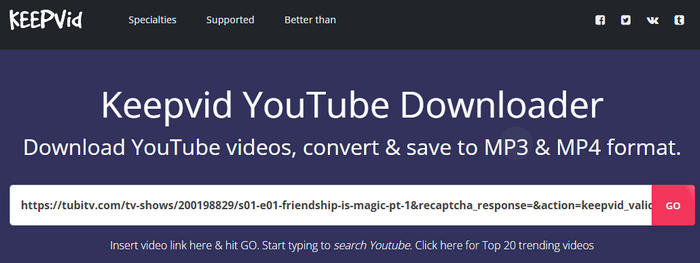tubi video downloader : keepvid