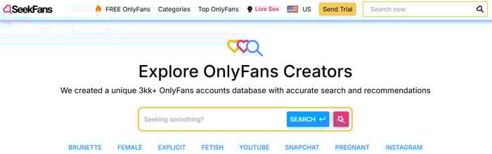onlyfans search engine : seekfans