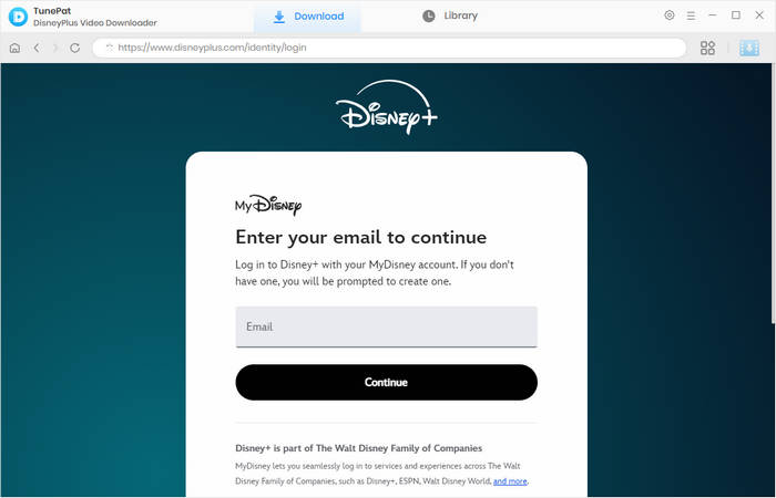 log in to disney plus