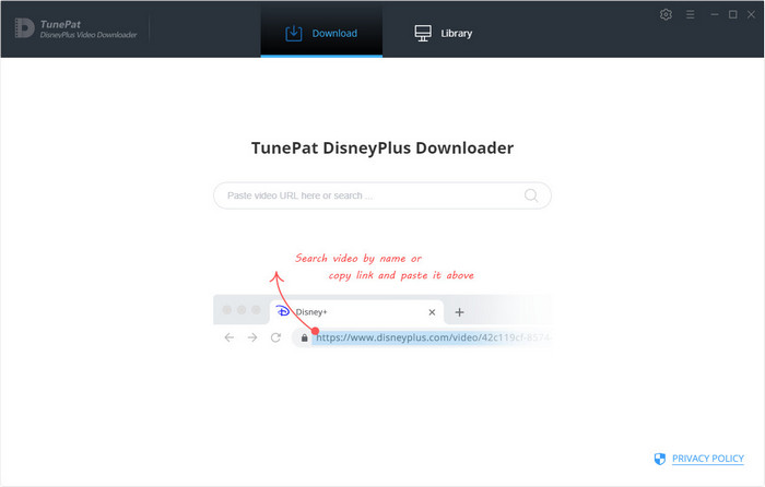 main interface of TunePat DisneyPlus Video Downloader