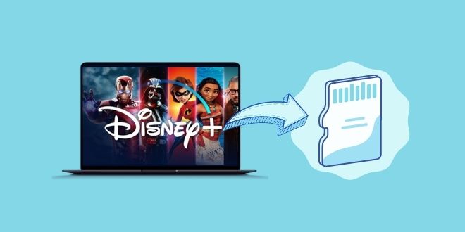 download disney plus video to sd card
