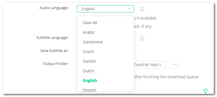 save multiligual audio tracks