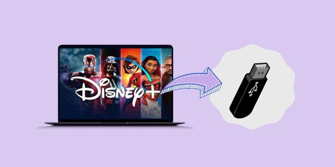 save disney plus video to usb