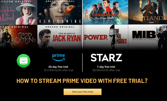 stream Amazon Video with 30-day free trial