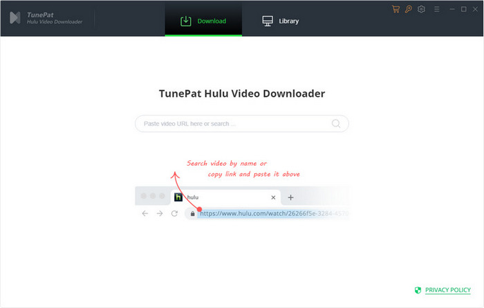 main interface of TunePat Hulu Video Downloader