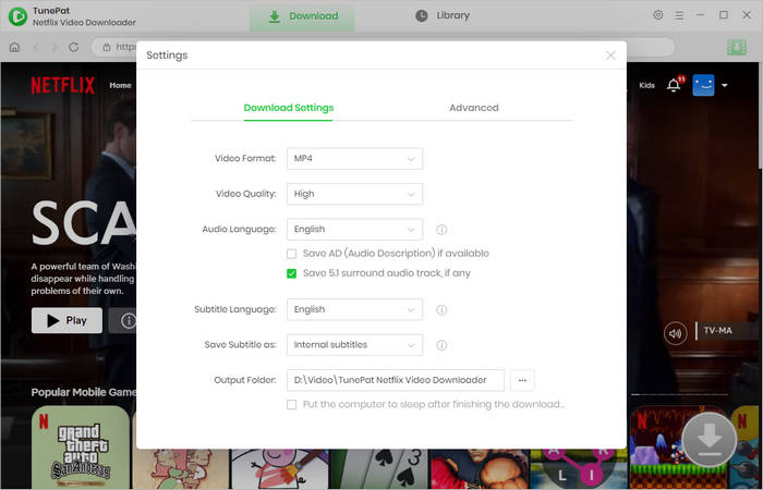general settings