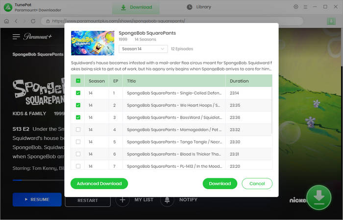 pick target video