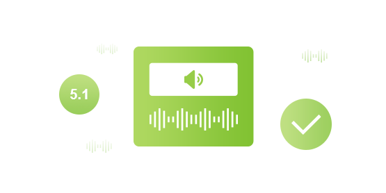 save original audio tracks and 5.1 surround sound supported