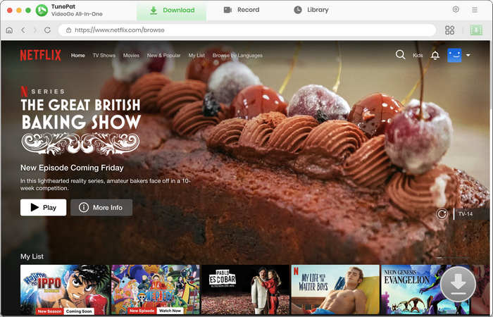 main interface