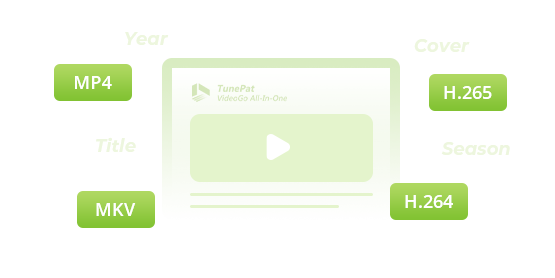 Download videos in mp4 or mkv format