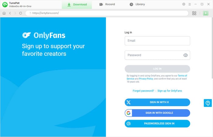 select to download videos from onlyfans