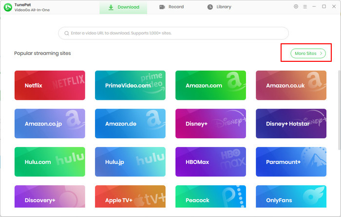 main interface